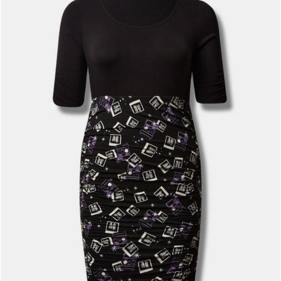 Retired! Beetlejuice mini super soft side shirring dress - Picture 2 of 7